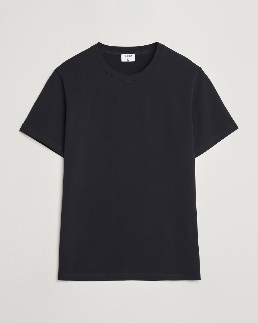 Filippa K Soft Lycra Tee Black – Svart