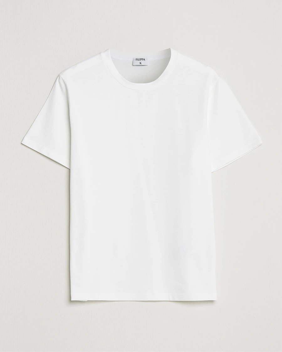 Herr | Vita t-shirts | Filippa K | Stretch Cotton Tee White