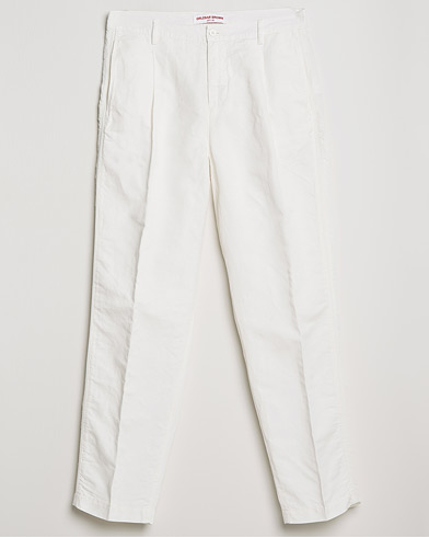Herr |  | Orlebar Brown | Dunmore Linen/Cotton Trousers White Sand
