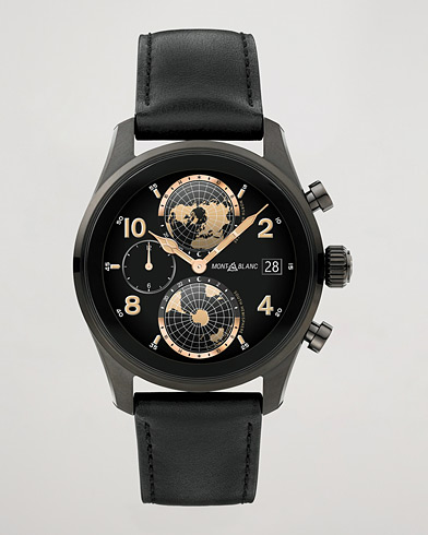 Herr | Gummistrap | Montblanc | Summit 3 Smartwatch Black