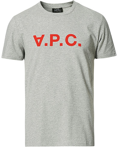 Herr | A.P.C. | A.P.C. | VPC Neon Short Sleeve T-Shirt Heather Grey