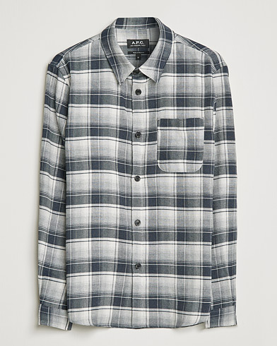 Herr | Skjortjackor | A.P.C. | Trek Overshirt Grey Check