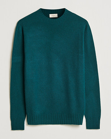 Herr | Pullover rundhals | Altea | Wool/Cashmere Crew Neck Sweater Bottle Green