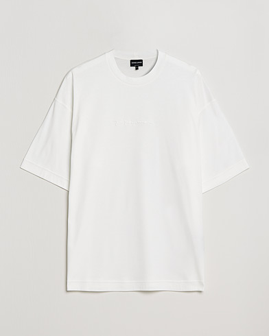 Herr | Giorgio Armani | Giorgio Armani | Short Sleeve Signature T-Shirt White