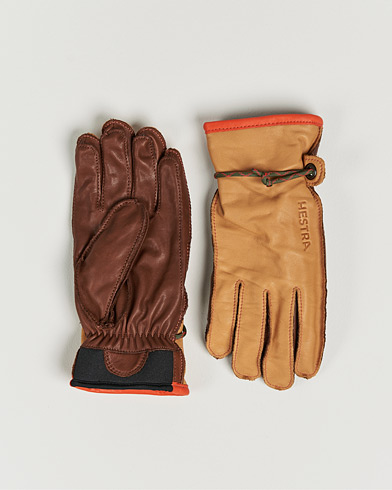 Herr | Handskar | Hestra | Wakayama Leather Ski Glove Cognac/Brown
