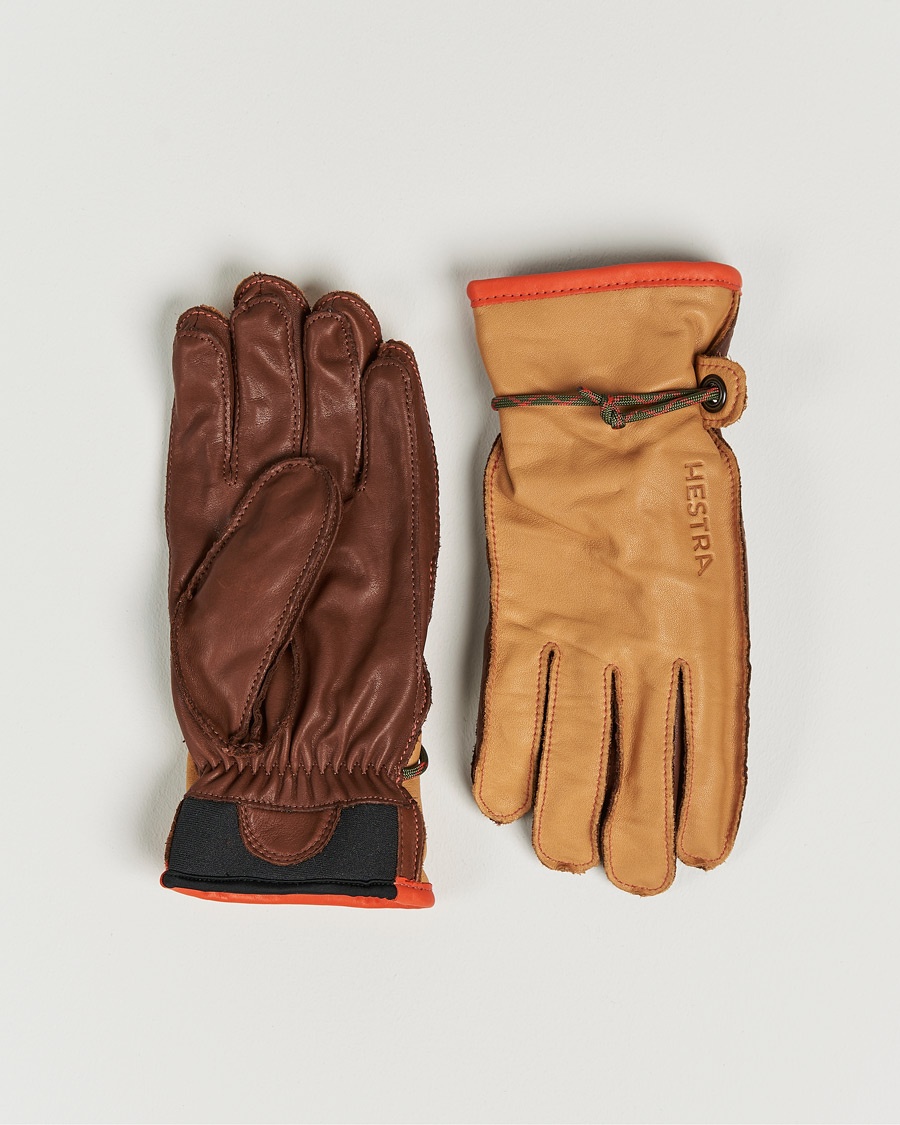 Herr | Outdoor handskar | Hestra | Wakayama Leather Ski Glove Cognac/Brown