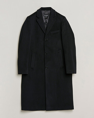 Herr | Rockar | J.Lindeberg | Burke Wool/Cashmere Coat Black