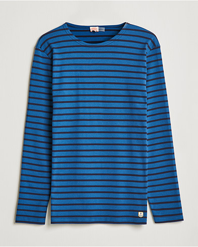 Herr | Långärmade t-shirts | Armor-lux | Houat Héritage Stripe Longsleeve T-shirt  Navy/Blue