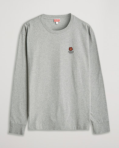 Herr | Långärmade t-shirts | KENZO | Logo Classic Long Sleeve Tee Pearl Grey