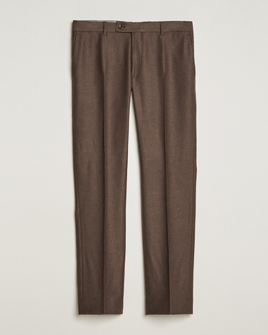 Herr | Preppy Authentic | Morris | Bobby Flannel Trousers Brown