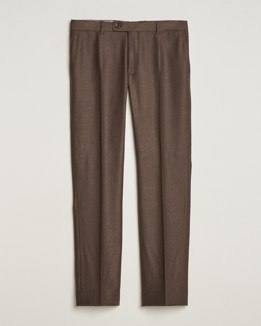 Herr | | Morris | Bobby Flannel Trousers Brown