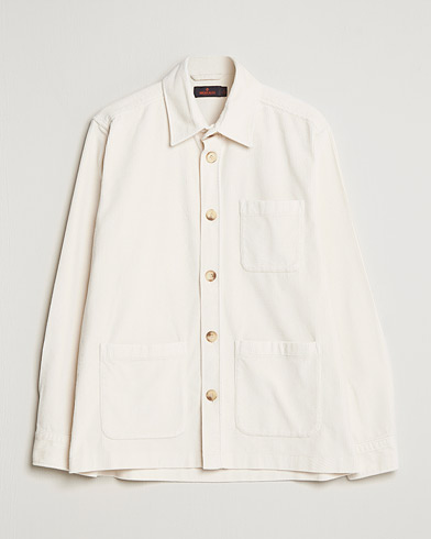 Herr | Overshirts | Morris | Heaton Corduroy Shirt Jacket Off White