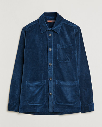 Herr | An overshirt occasion | Morris | Heaton Corduroy Shirt Jacket Blue