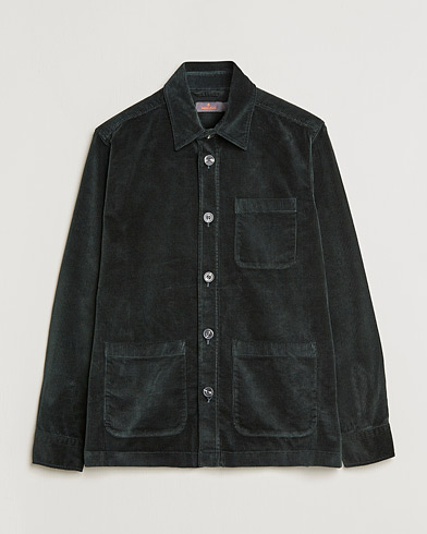 Herr | Overshirts | Morris | Heaton Corduroy Shirt Jacket Olive