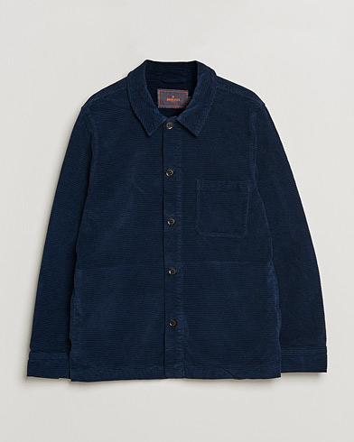 Herr | Overshirts | Morris | Criss Cuts Corduroy Shirt Jacket Blue