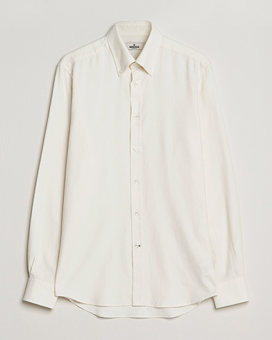 Herr | Skjortor | Morris Heritage | Button Down Flannel Shirt Off White