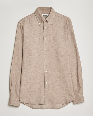 Herr | Flanellskjortor | Morris Heritage | Button Down Flannel Shirt Brown