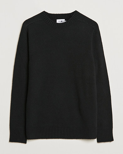 Herr | Wardrobe basics | NN07 | Nathan Brushed Wool Knitted Sweater Black