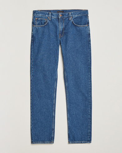 Herr | Blå jeans | Nudie Jeans | Gritty Jackson Organic Jeans 90's Stone Blue