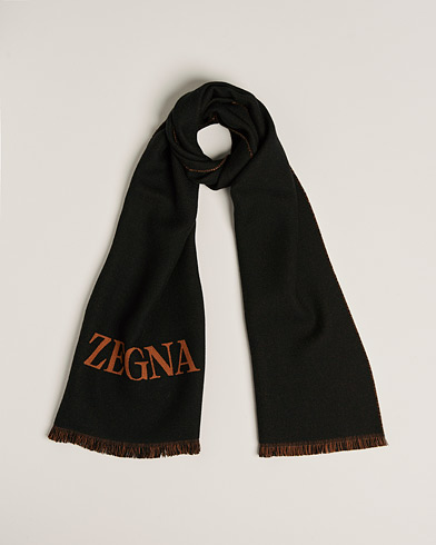 Herr | Zegna | Zegna | Bicolor Wool Scarf Black