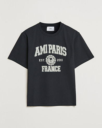 Herr |  | AMI | Paris College T-Shirt Black