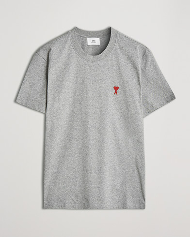 Herr | T-Shirts | AMI | Heart Logo T-Shirt Heather Grey
