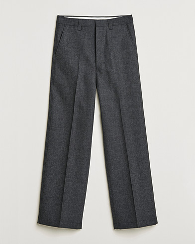 Herr | AMI | AMI | Large Fit Wool Trousers Dark Grey