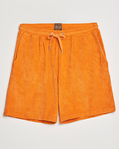 Herr | Mjukisshorts | Stenströms | Towelling Cotton Shorts Orange