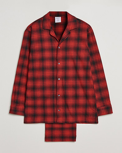 Herr | Pyjamas | Calvin Klein | Cotton Checked Pyajama Set Red/Black
