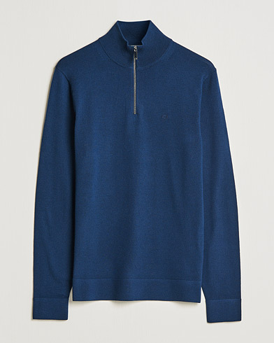 Herr |  | Calvin Klein | Superior Wool Half Zip Sweater Navy