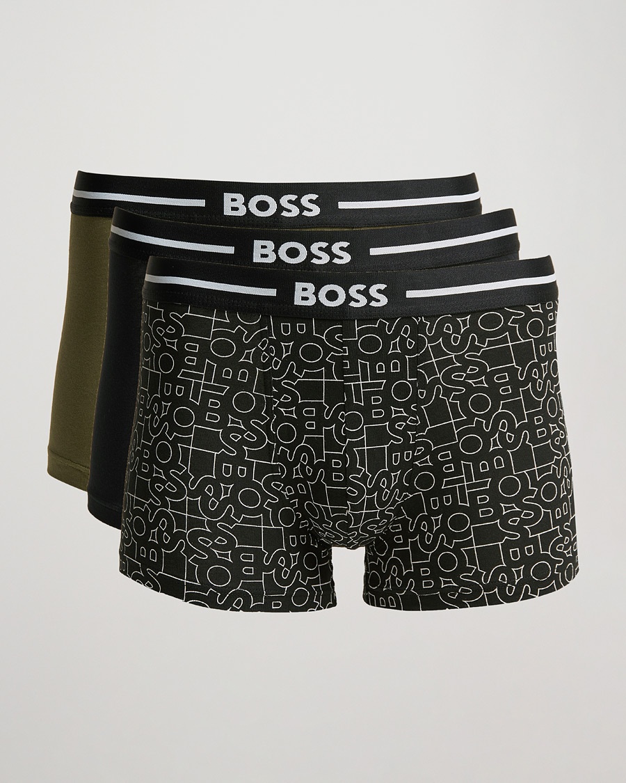 Herr | | BOSS | 3-Pack Boxer Trunk Green/Multi/Black