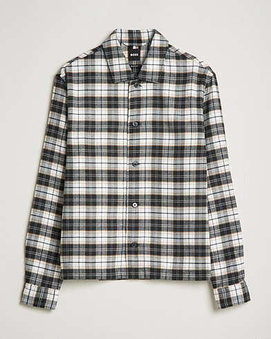 Herr | Flanellskjortor | BOSS | Nolan Check Flannel Shirt Black