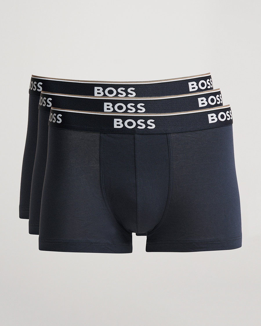 BOSS BLACK 3-Pack Trunk Boxer Shorts Open Blue – Blå