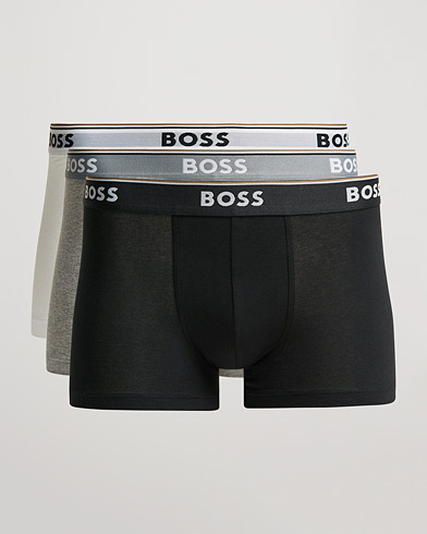 Herr |  | BOSS BLACK | 3-Pack Trunk Boxer Shorts White/Grey/Black