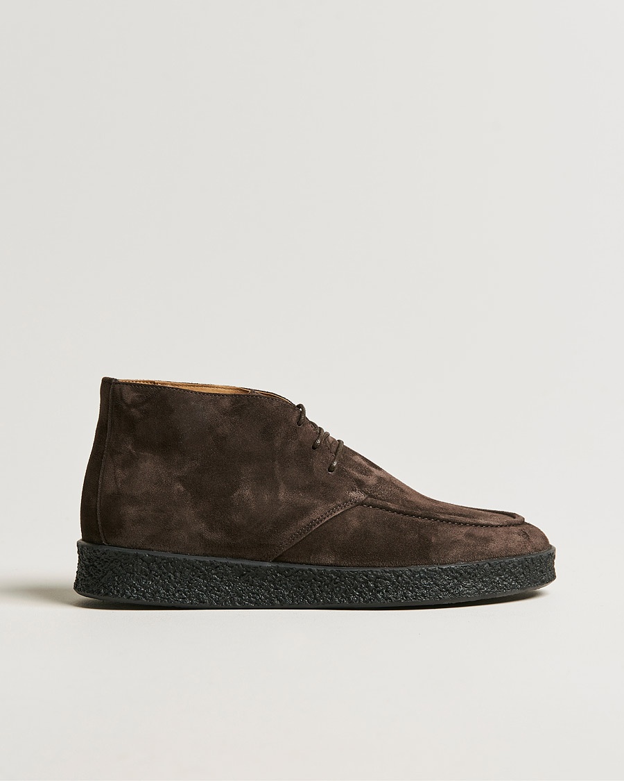 C.QP Plana Suede Chukka Boot Chocolate Brown