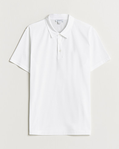 Herr |  | Sunspel | Cotton Jersey Polo White