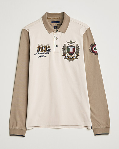 Herr | Rugbytröjor | Aeronautica Militare | Long Sleeve Logo Polo Tortora