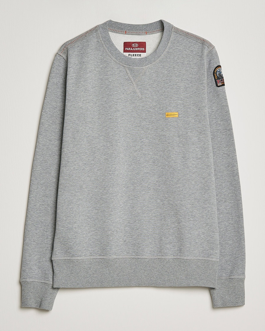 Herr | | Parajumpers | Basic Cotton Fleece Sweatshirt Silver Melange