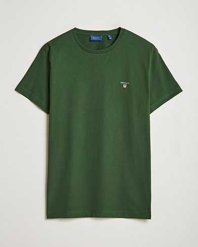 Herr | Kortärmade t-shirts | GANT | The Original T-shirt Storm Green