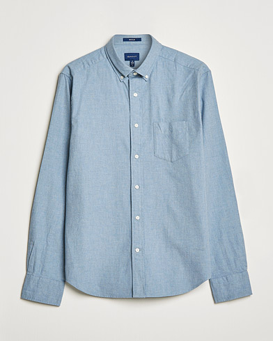 Herr | Skjortor | GANT | Regular Fit Flannel Shirt Atlantic Sea