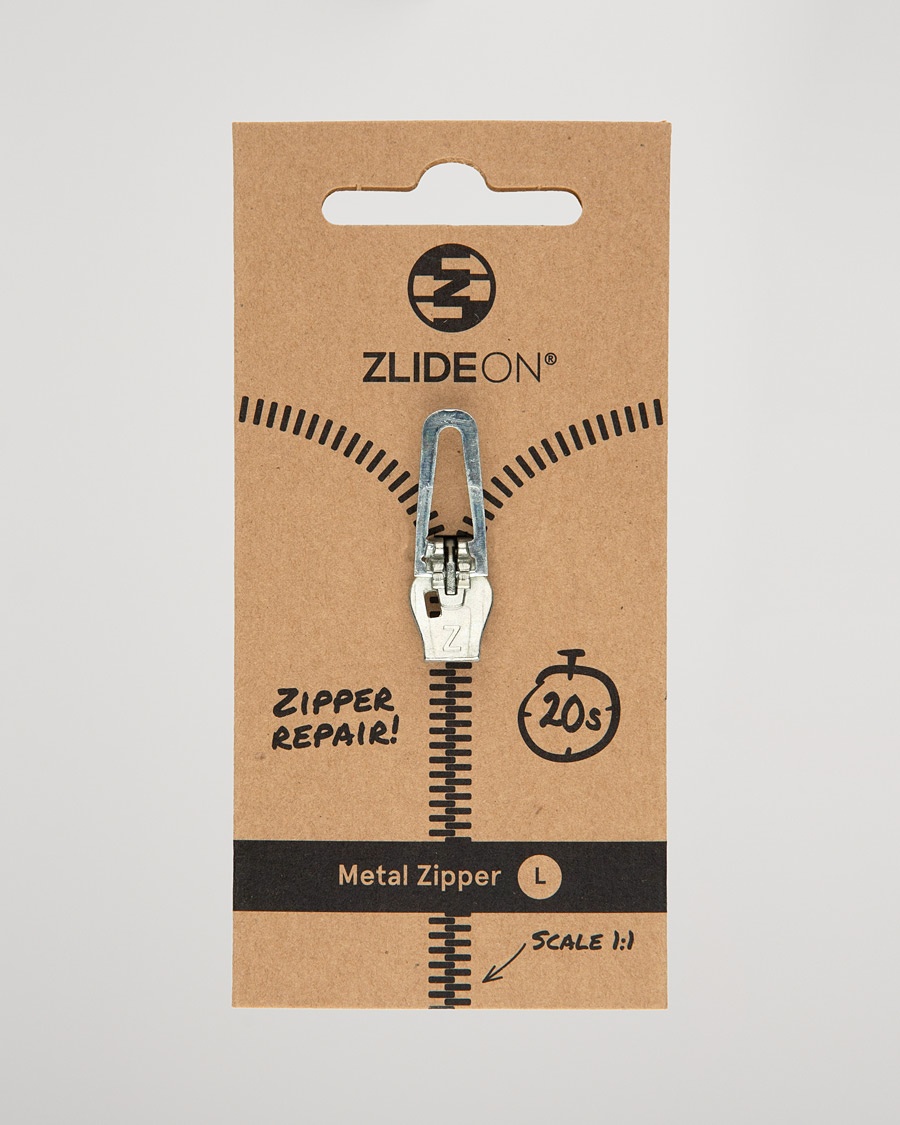ZlideOn Normal Metal Zipper Silver L – Silver