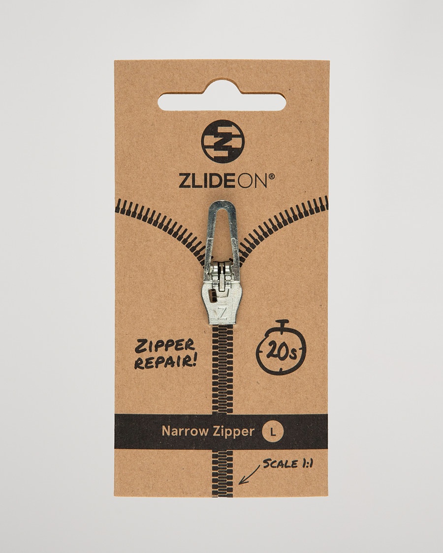 ZlideOn Narrow Zipper Silver L – Silver