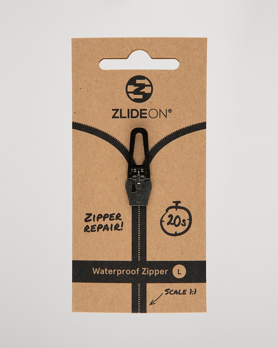ZlideOn Waterproof Zipper Black L – Svart
