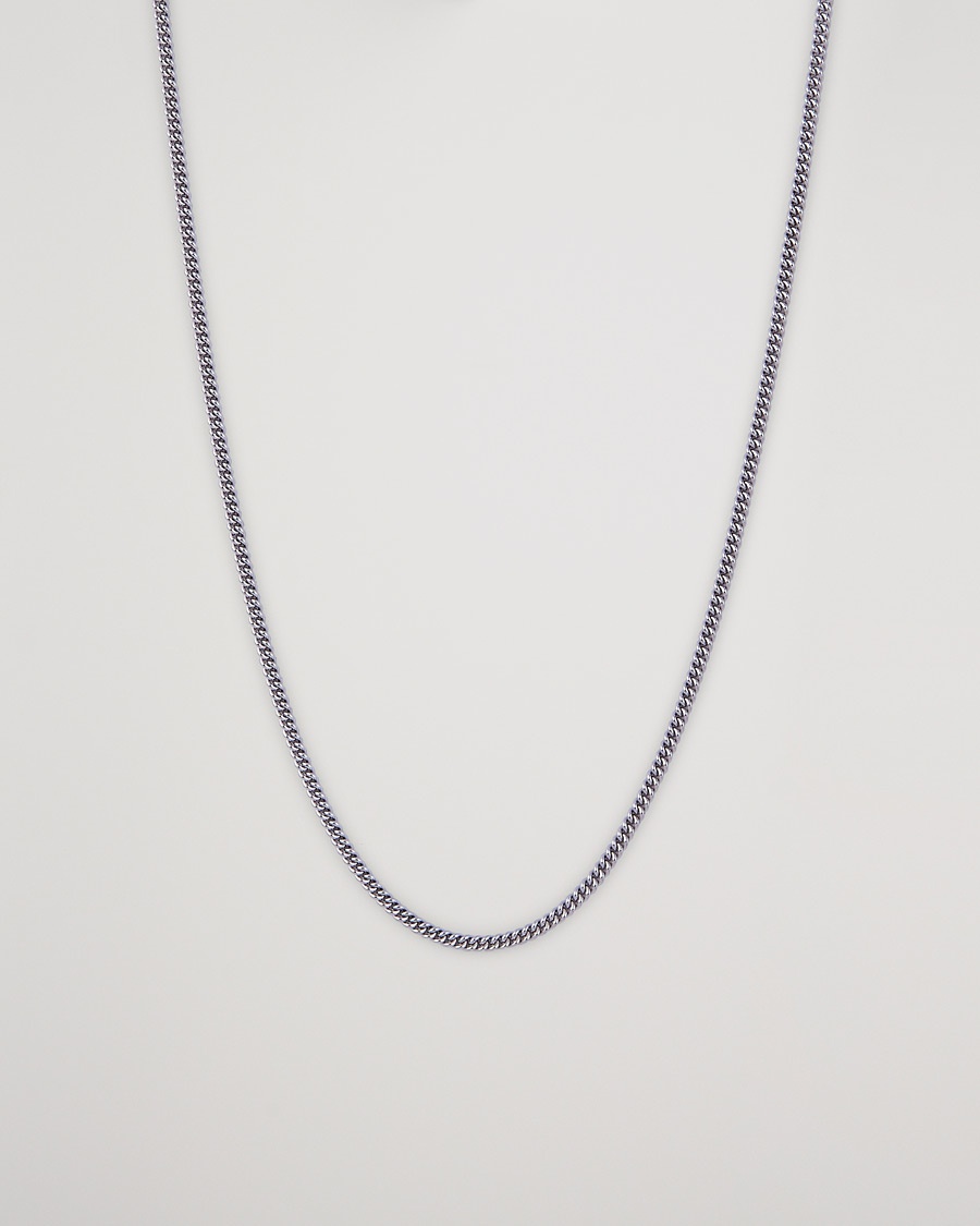 Tom Wood Curb Chain Slim Necklace Silver
