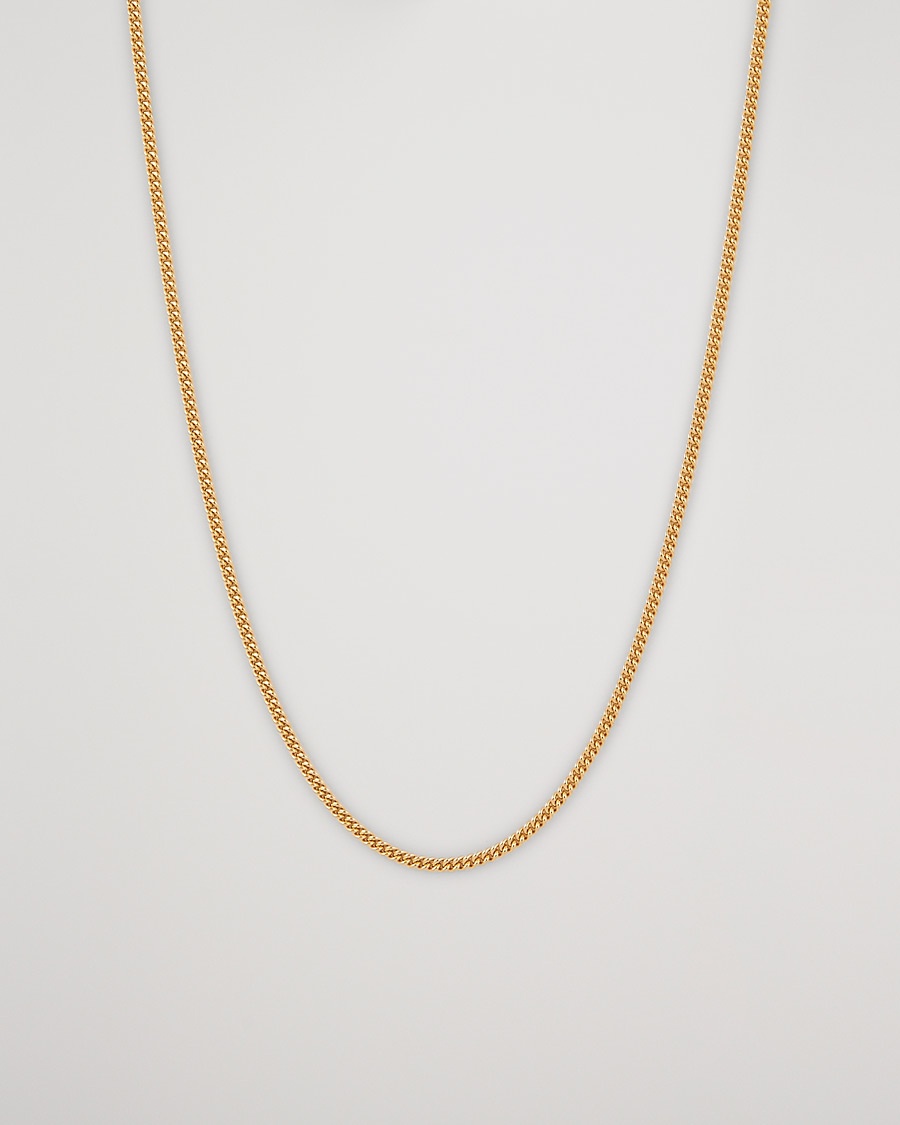 Tom Wood Curb Chain Slim Necklace Gold – Guld