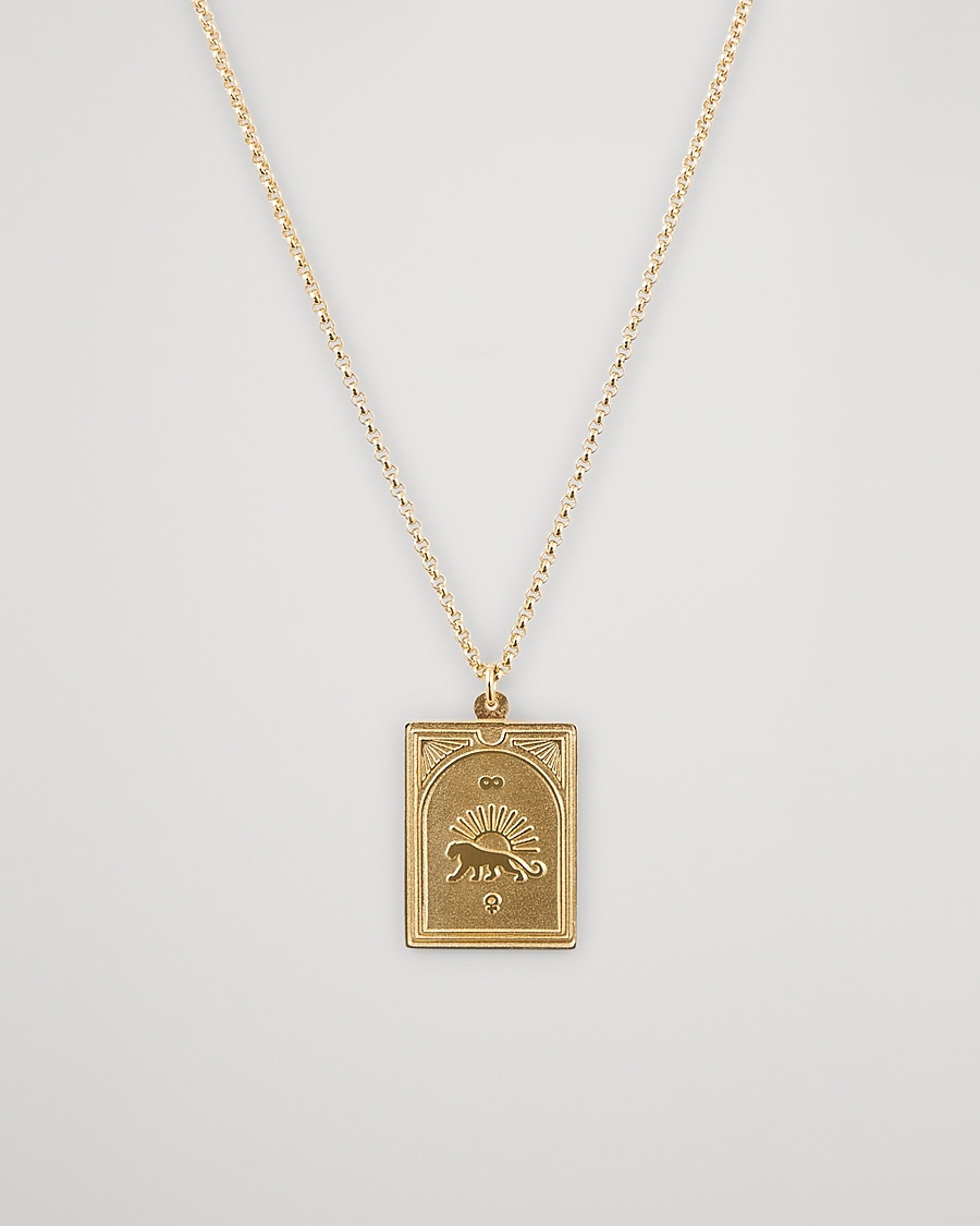 Tom Wood Tarot Strength Pendant Necklace Gold