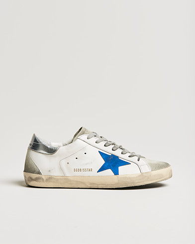 Herr |  | Golden Goose Deluxe Brand | Super-Star Sneakers White/Electric Blue