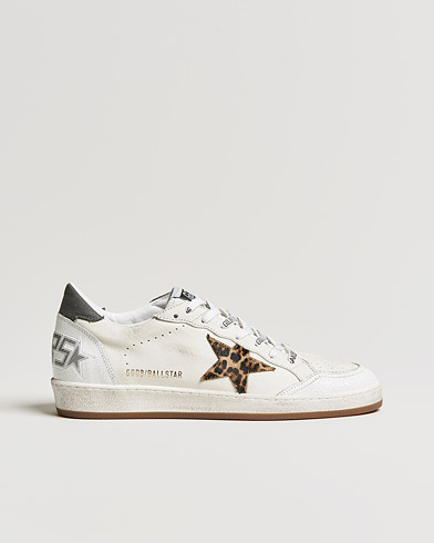 Herr |  | Golden Goose Deluxe Brand | Ball Star Sneakers White/Leopard