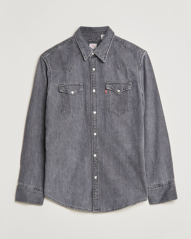 Herr |  | Levi's | Barstow Western Standard Shirt Gray Stonewash