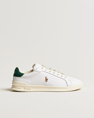 Herr | Låga sneakers | Polo Ralph Lauren | Heritage Court II Leather Sneaker White/College Green